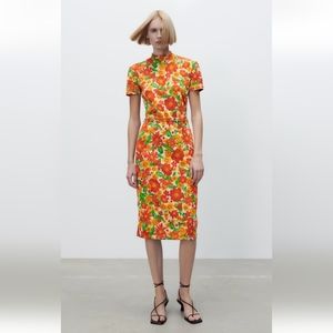 ZARA floral dress size M